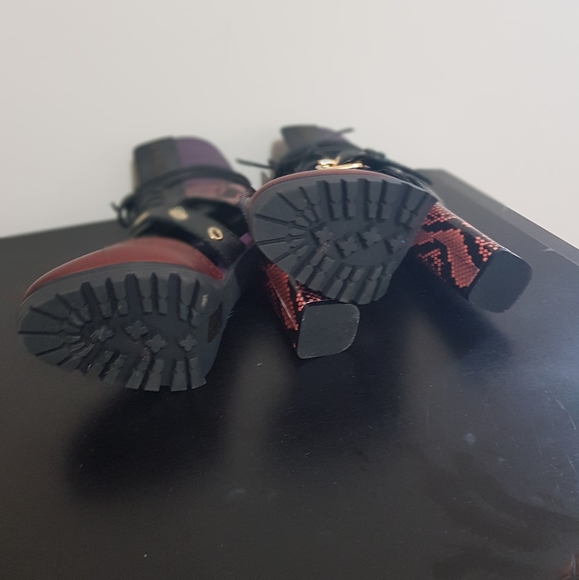 Burberry West Marsh Blk/Garnett pink python skin a - Picture 8 of 8